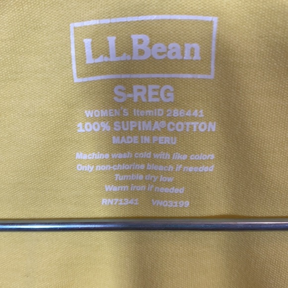 L.L.Bean yellow cardigan size Small - Picture 5 of 11